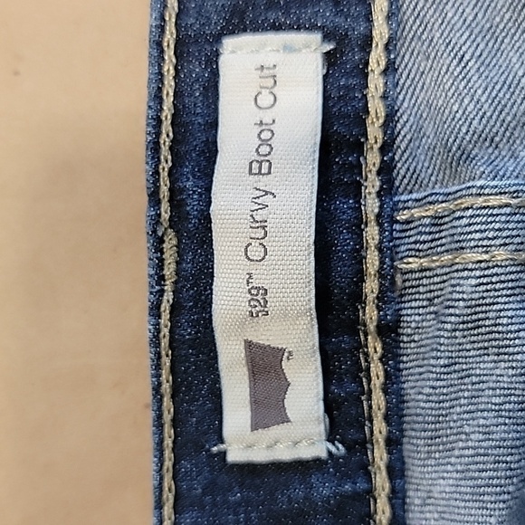 Levi's 529 Curvy Bootcut Med-Dark Wash Blue Jeans, Size 10M, Great Used Cond. - Picture 2 of 13